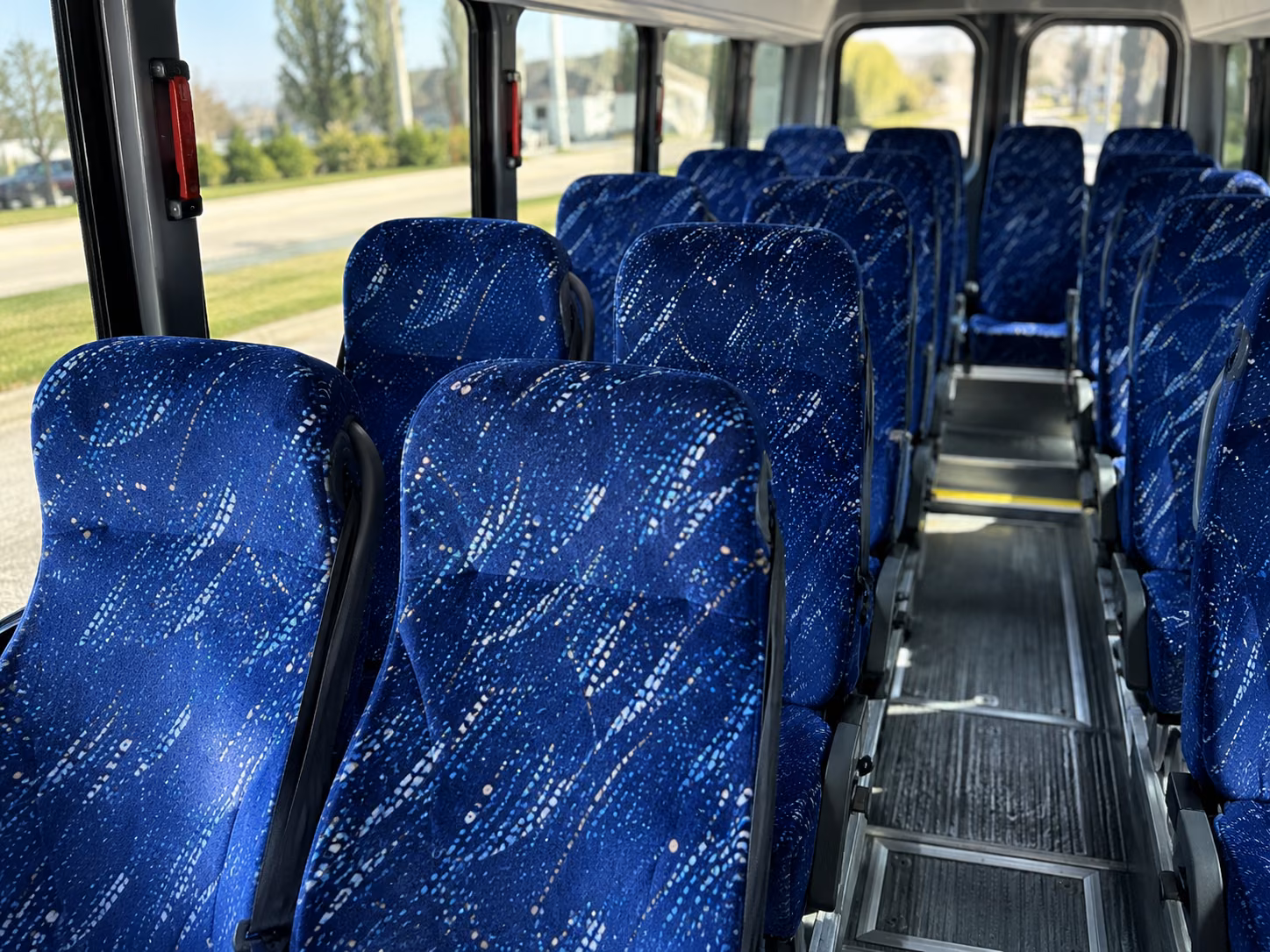 elk grove 15 passenger minibus inside