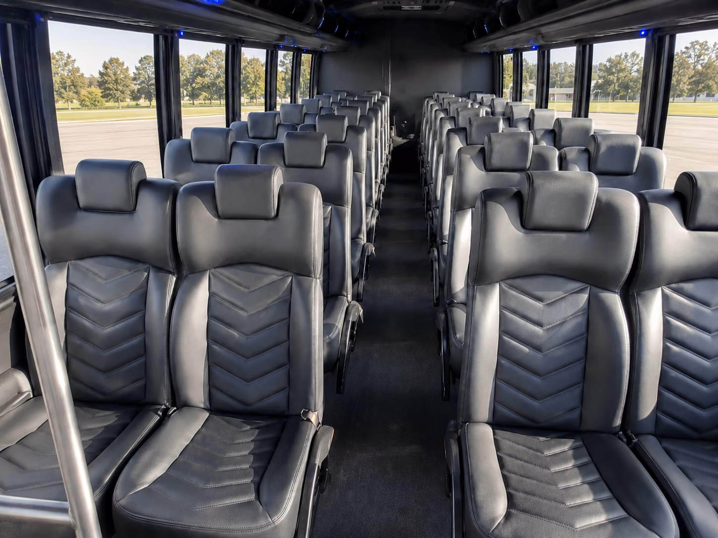 elk grove 20 passenger minibus inside