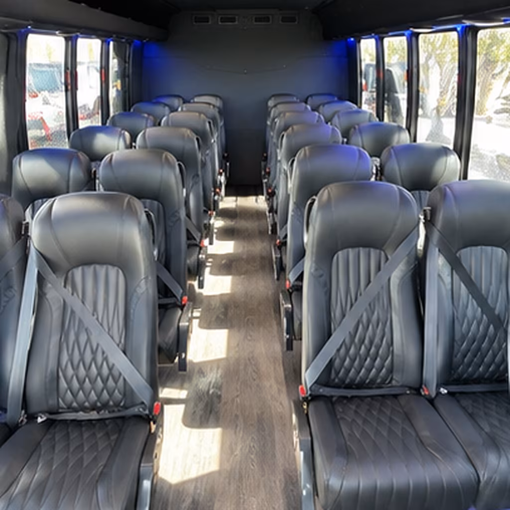 elk grove 25 passenger minibus inside