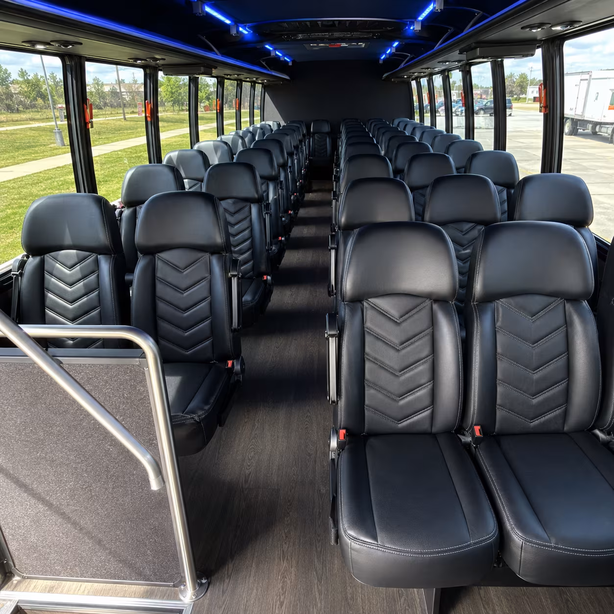 elk grove 28 passenger minibus inside