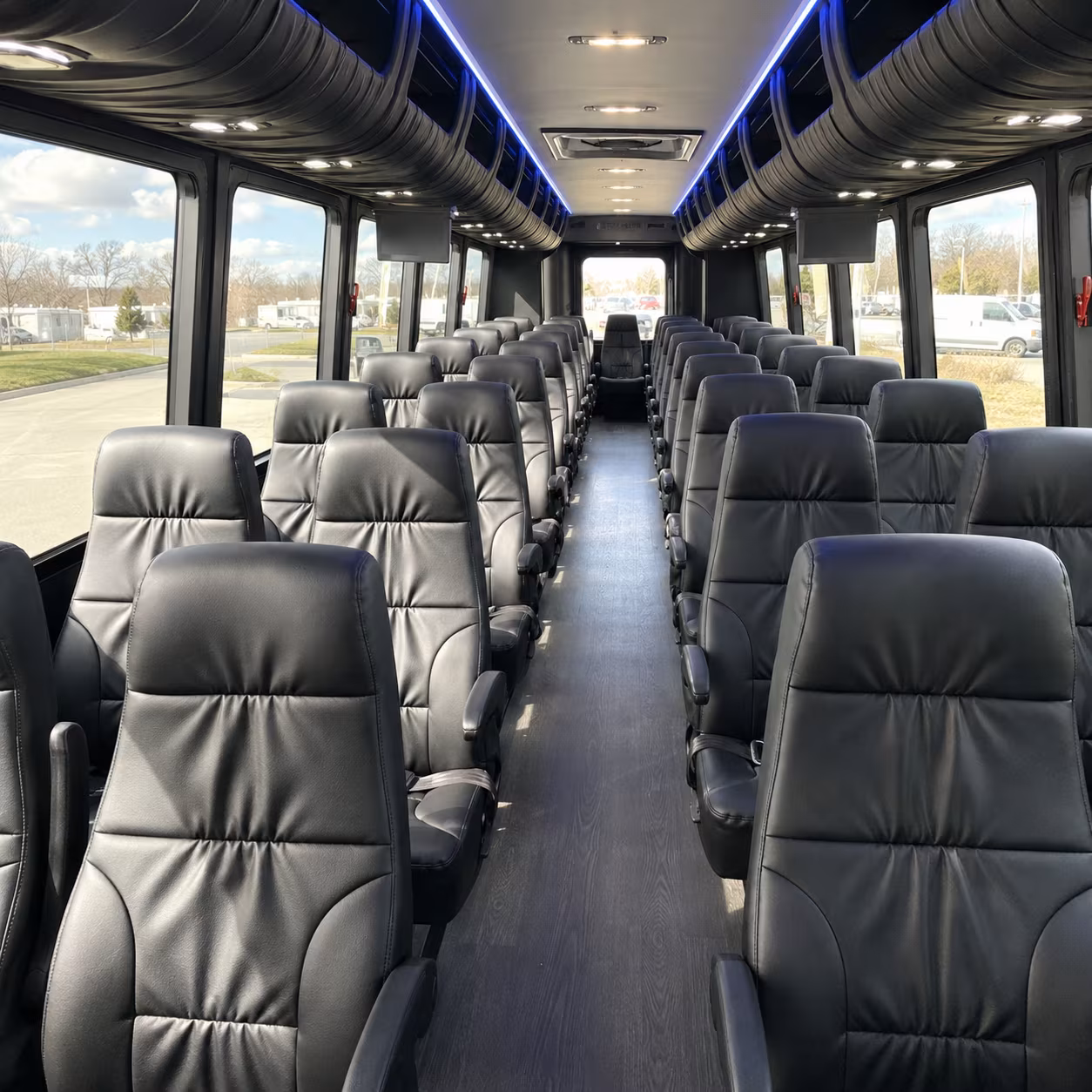 elk grove 28 passenger minibus interior