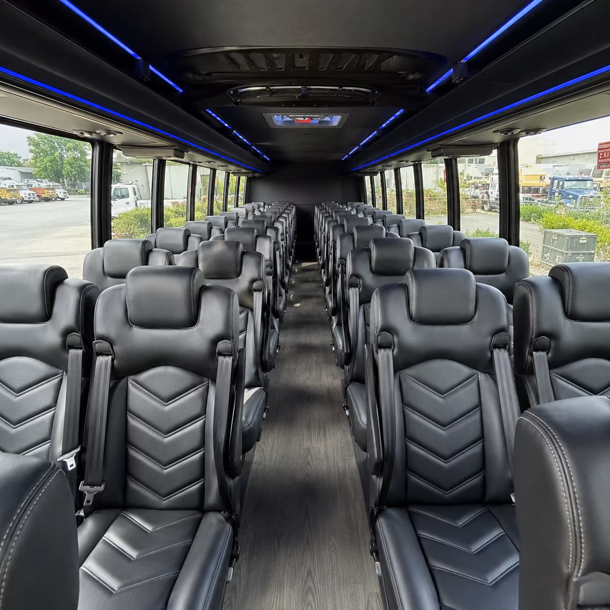 elk grove 35 passenger minibus inside