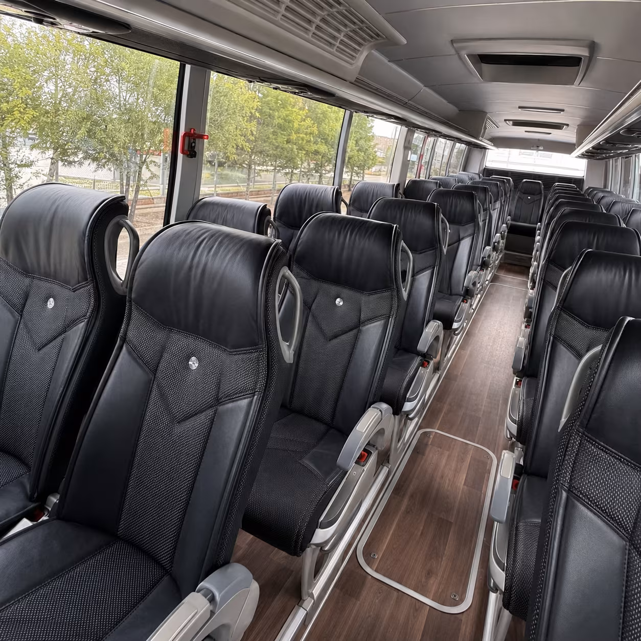 elk grove 56 passenger charter bus inside